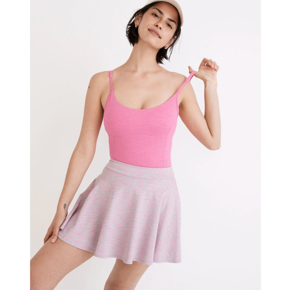 Outdoor Voices Move Free Leotard in CERISE size Small